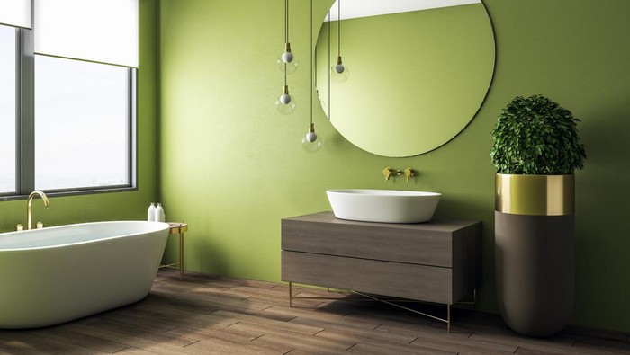 Ilustrasi desain kamar mandi.