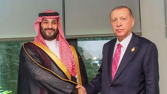 Erdogan-MBS Bertemu di Bali, Bahas Apa? BALI, INDONESIA - NOVEMBER 15: (----EDITORIAL USE ONLY - MANDATORY CREDIT -