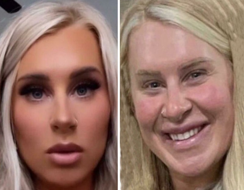 Foto palsu terlalu banyak edit