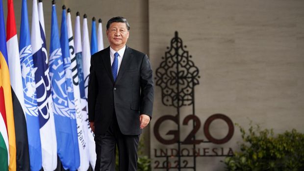 China's President Xi Jinping arrives for the G20 leaders' summit in Nusa Dua, Bali, Indonesia, November 15, 2022. REUTERS/Kevin Lamarque/Pool