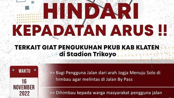 Imbauan Polres Klaten.