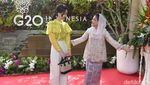 Iriana Berfoto dengan Ibu Negara Para Pemimpin Dunia