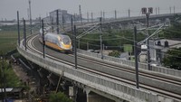 Struktur Prasarana KCJB didesain tahan gempa dan bisa memiliki usia pakai hingga 100 tahun Foto: ANTARA FOTO/NOVRIAN ARBI