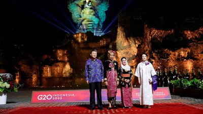 Jokowi Jamu Makan Malam Pemimpin Negara G20 di GWK