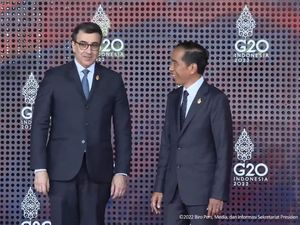 Jokowi Sambut Para Pemimpin Dunia di Venue KTT G20