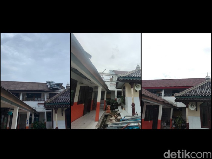Kondisi SDN Pancoranmas 3 Depok, 15 November 2022, atap sudah diperbaiki. (Dwi Rahmawati/detikcom)