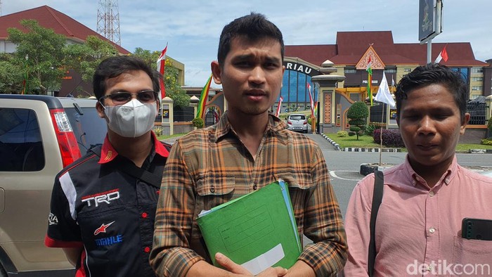 Korban penipuan event bodong melapor ke Polda Riau.