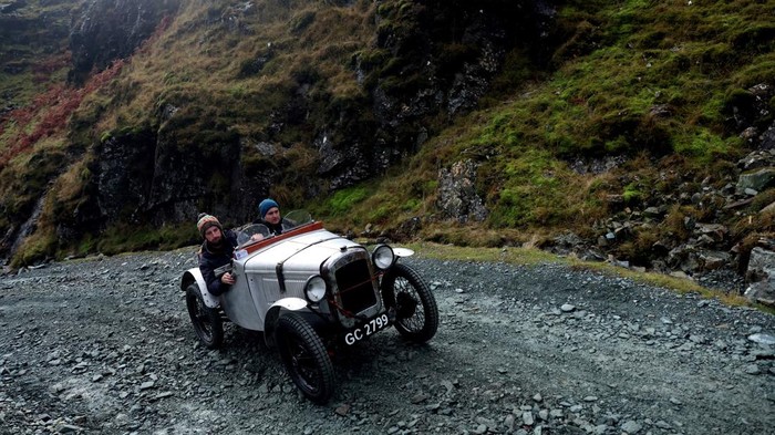 Motoring enthusiasts take part in the annual VSCC Lakeland Trial at Honister Slate Mine in Keswick, Britain, November 12, 2022. REUTERS/Lee Smith