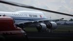 Pesawat Jokowi Nyempil di Pesawat Jumbo Pemimpin Dunia