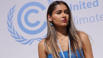 Kianni adalah Executive Director di Climate Cardinals dan anggota termuda  United Nations Secretary-Generals Youth Advisory Group on Climate Change. Ini saat beberapa hari lalu dia ikut konferensi iklim PBB di Mesir. Foto: Getty Images