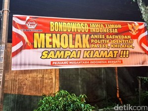 Relawan Jatim Akui Sempat Marah atas Spanduk Tolak Anies Sampai Kiamat