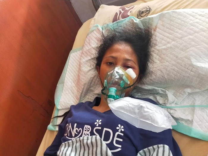 Sugiati, Kondisi korban tertabrak KA Gajayana