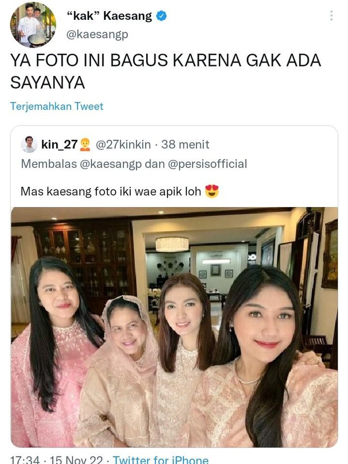 Twitter @kaesangp