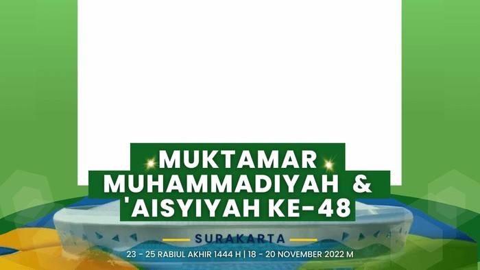 48 Twibbon Muktamar Muhammadiyah 2022 dan Cara Pakainya