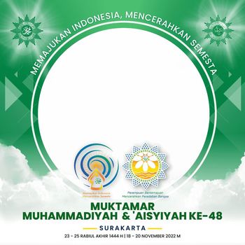 48 Twibbon Muktamar Muhammadiyah 2022 dan Cara Pakainya
