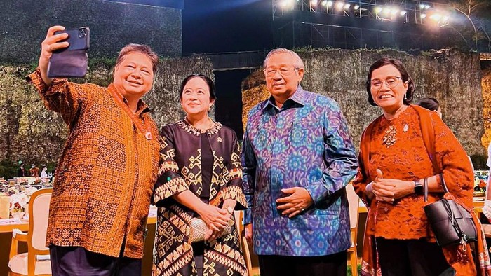 Airlangga Hartarto, Puan Maharani, SBY, dan Sri Mulyani (dok. IG Puan).