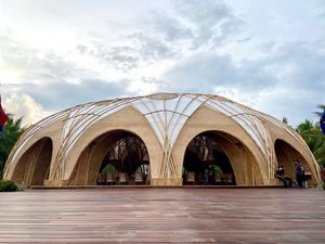 Indahnya Bamboo Dome KTT G20 Bali, Ada Peran Pakar Bambu UGM Juga Lho!