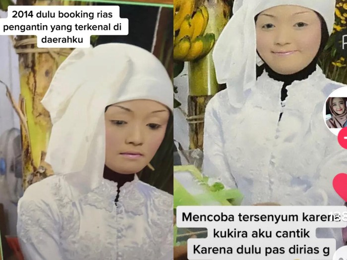 Beredar viral curhatan pengantin wanita kecewa dengan hasil riasan MUA. Beredar viral curhatan pengantin wanita kecewa dengan hasil riasan MUA. Usai dirias, ia tidak boleh melihat ke cermin. Curhatan wanita tersebut langsung viral di media sosial.