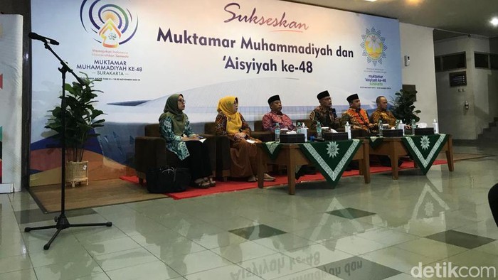 Jumpa pers menjelang Muktamar Muhammadiyah, Rabu (16/11/2022).