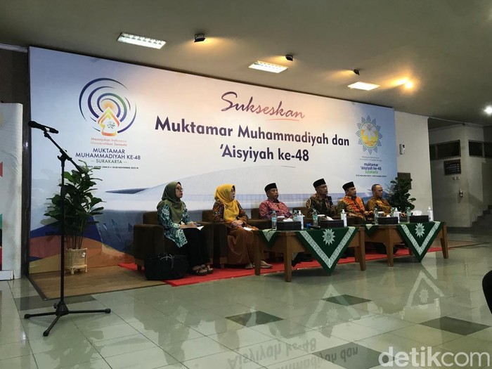 Jumpa pers menjelang Muktamar Muhammadiyah, Rabu (16/11/2022).