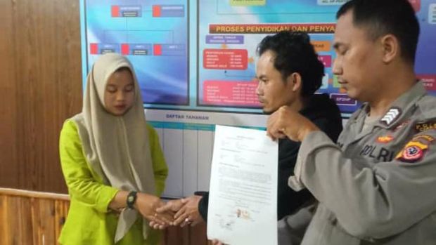 Kasus pria piting perempuan pegawai SPBU berakhir damai.