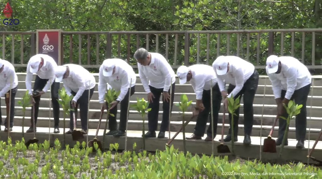 Kunjungan Pemimpin G20 ke Taman Hutan Raya, Bali, 16 November 2022