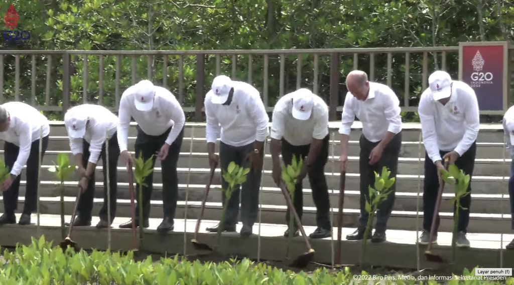 Kunjungan Pemimpin G20 ke Taman Hutan Raya, Bali, 16 November 2022