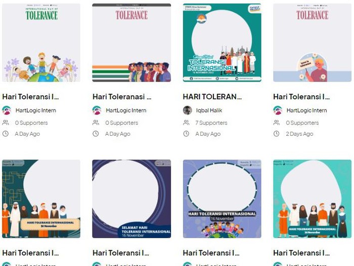 Link twibbon Hari Toleransi Sedunia 2022.