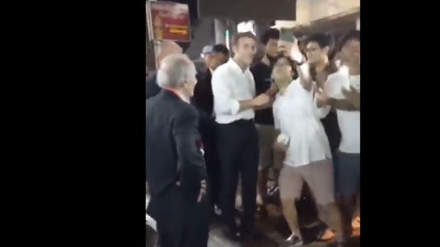 Macron blusukan di Jalan Raya Uluwatu, Bali di sela perhelatan G20 (Dok. Google Maps)