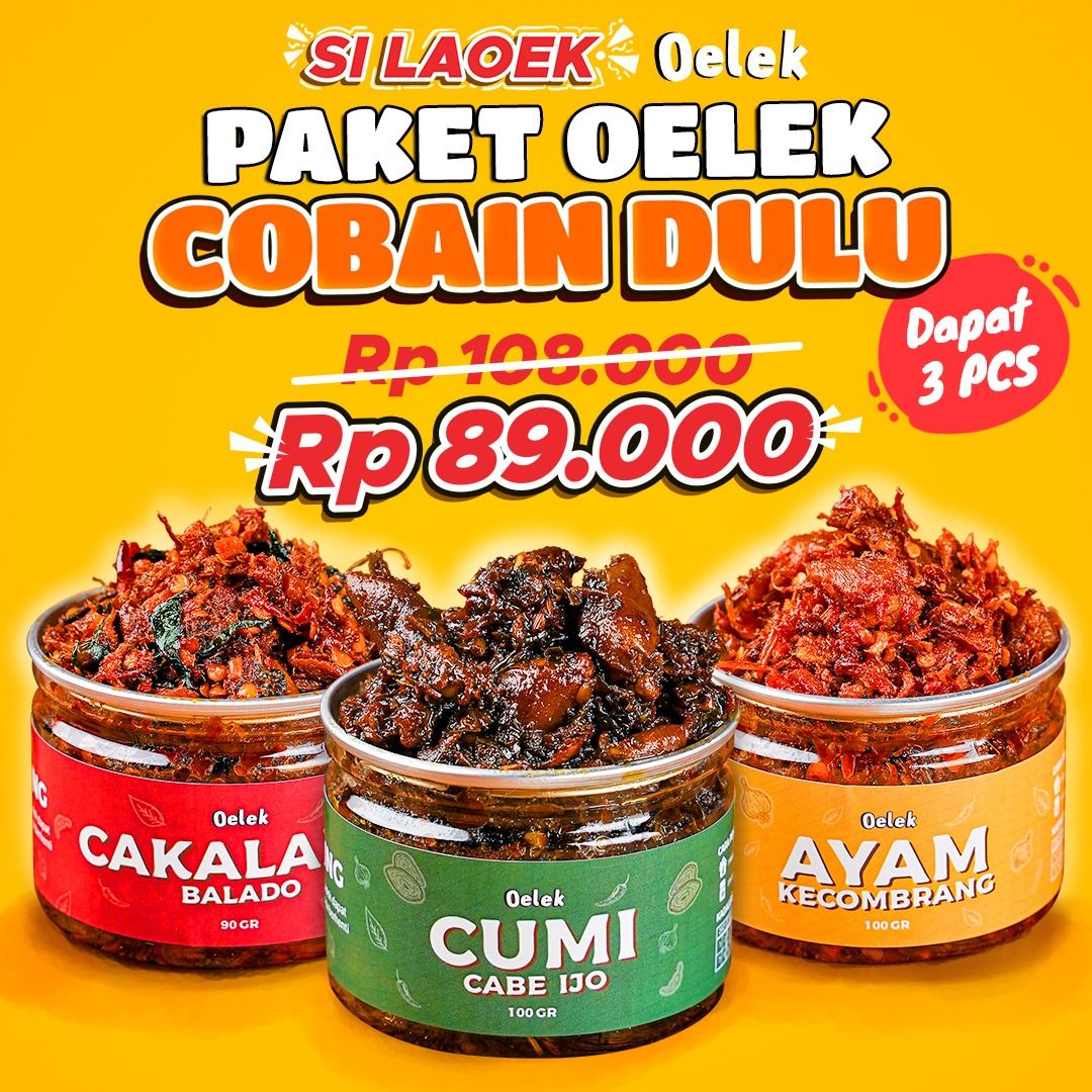 Menu yang ditawarkan Oelek