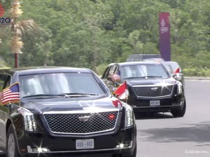 Kilas Balik Benteng Berjalan Joe Biden vs Xi Jinping Bikin Heboh Jalanan Bali