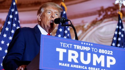 Momen Donald Trump Umumkan Siap Nyapres Lagi di 2024
