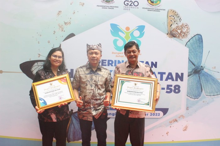 Pemerintah Kabupaten Blitar memborong penghargaan di puncak Peringatan Hari Kesehatan Nasional (HKN) Ke-58 Tahun 2022 Provinsi Jawa Timur.