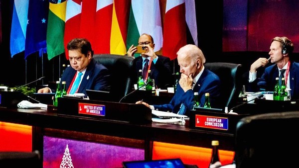 Potret Joe Biden Pimpin Pertemuan PGII G20 Bareng Menko Airlangga