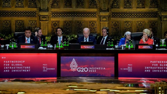 Potret Joe Biden Pimpin Pertemuan PGII G20 Bareng Menko Airlangga Potret Joe Biden Pimpin Pertemuan PGII G20 Bareng Menko Airlangga
