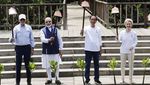 Potret Jokowi dan Pemimpin G20 Tanam Mangrove di Tahura Bali