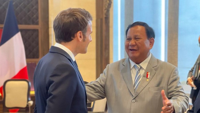 Prabowo Subianto dan Emmanuel Macron (dok. IG Prabowo).