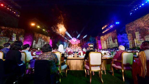 Presiden dan Ibu Iriana Gelar Jamuan Santap Malam bagi Para Pemimpin G20. (Muchlis Jr - Biro Pers Sekretariat Presiden)