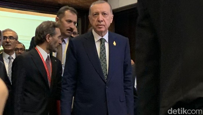 Presiden Turki Recep Tayyip Erdogan di KTT G20 2022 di Bali.