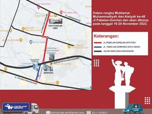 Pembukaan Muktamar Muhammadiyah Solo Hari Ini, Jalan Pabelan-Gonilan Ditutup