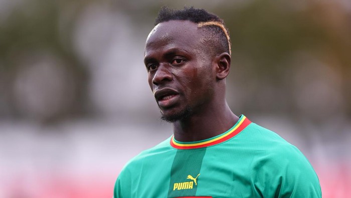 MARIA ENZERSDORF, AUSTRIA - SEPTEMBER 27: Sadio Mane of Senegal during the  International Friendly between Senegal and Iran at Motion Invest Arena on September 27, 2022 in Maria Enzersdorf, Austria. (Photo by Robbie Jay Barratt - AMA/Getty Images)