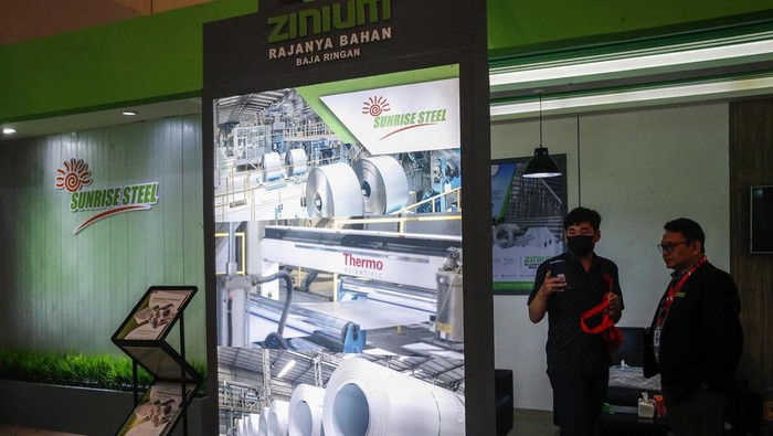 Pameran IndoBuildTech Expo digelar di ICE BSD City, Tangerang, Rabu (16/11/2022). PT Sunrise Steel turut memerihakan pameran tersebut.