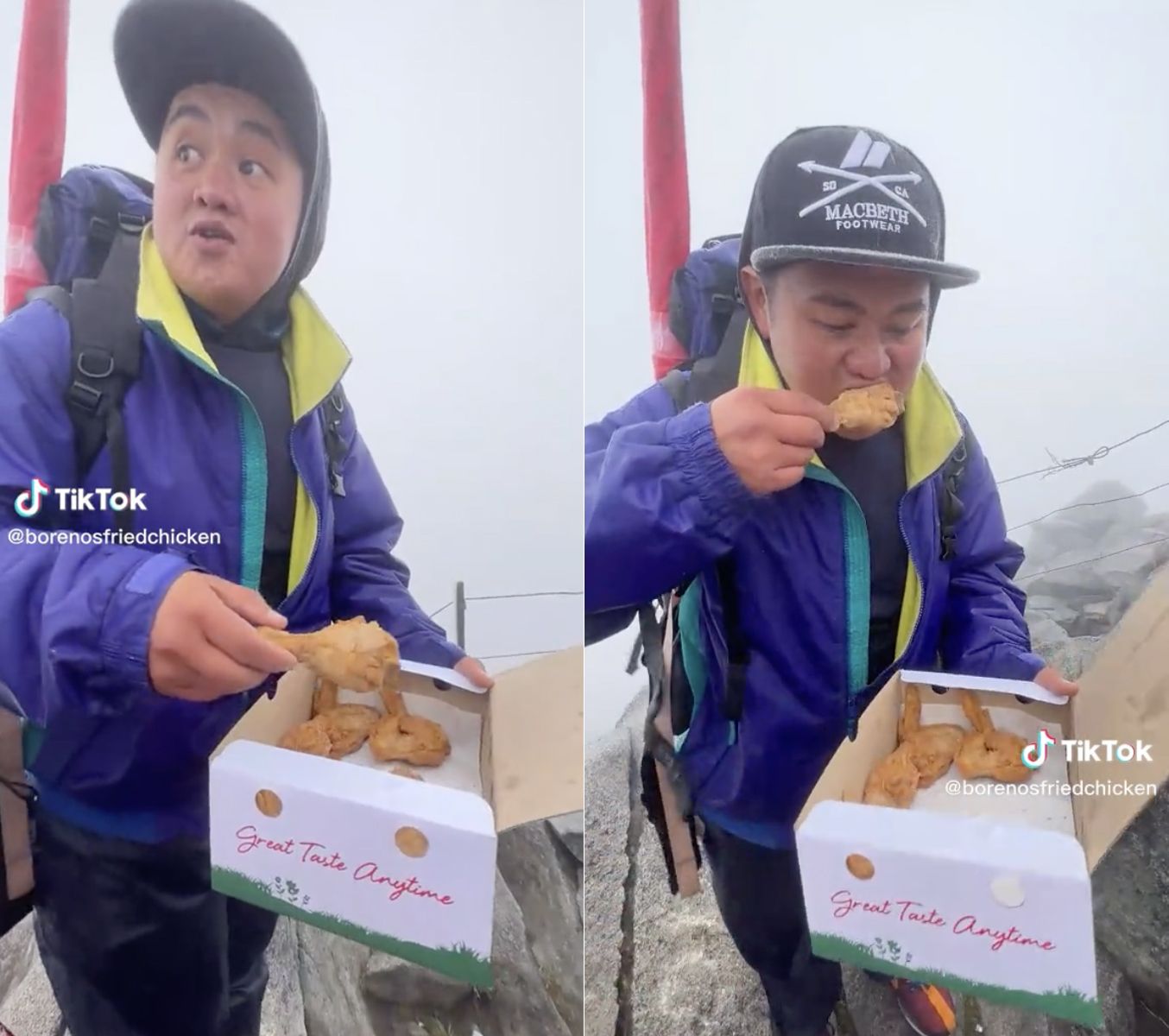 Totalitas! Restoran Ayam Ini Antarkan Pesanan Sampai ke Atas Gunung