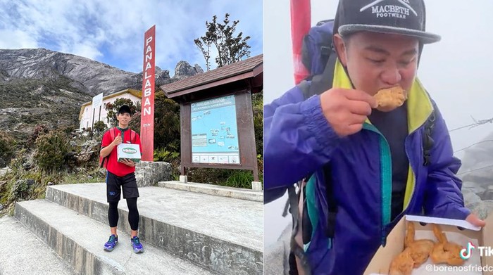 Totalitas! Restoran Ayam Ini Antarkan Pesanan Sampai ke Atas Gunung
