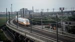Disaksikan Jokowi & Xi Jinping, Kereta Cepat Jajal Jalur Tegalluar-Kopo