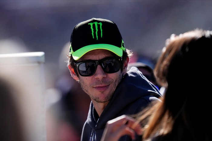 Valentino Rossi during the Gran Premio Motul de la Comunitat Valenciana at Ricardo Tormo Circuit on November 5, 2022 in Valencia, Spain. (Photo by Jose Breton/Pics Action/NurPhoto via Getty Images)