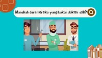 Dari 3 orang ini, bisa tebak mana yang bukan dokter sungguhan? Foto: DetikHealth