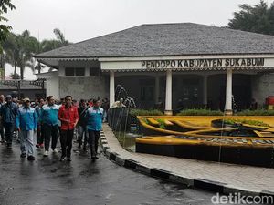 Buruh Geruduk Pendopo Sukabumi, Tuntut Bupati Bahas UMK-PHK