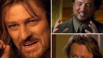 Ketika dua tokoh film disatukan. Foto: Ai molodca