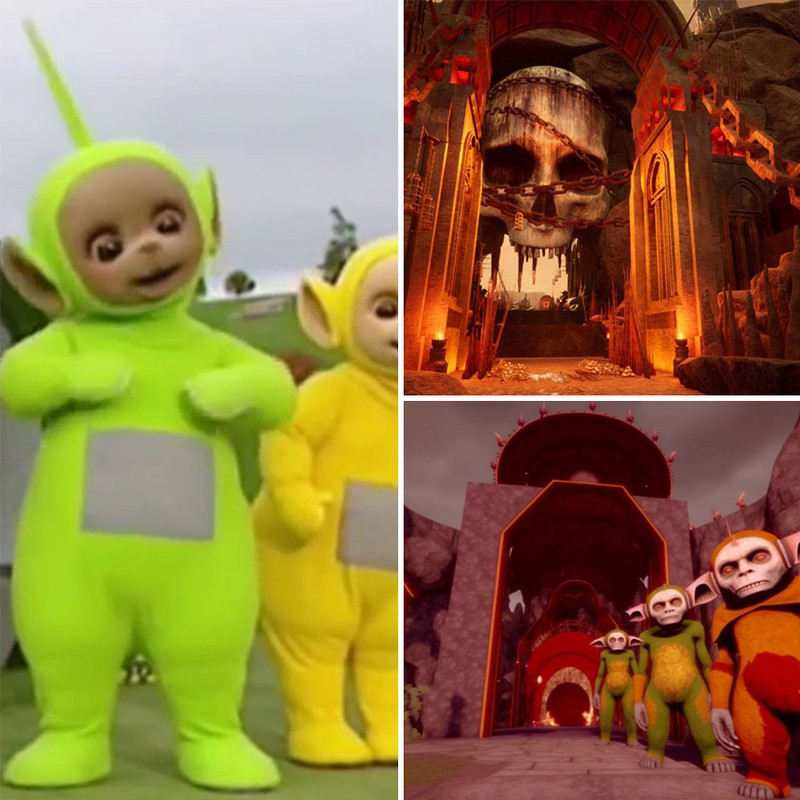 Dua gambar disatukan AI